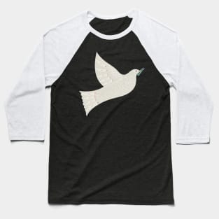 Folk Art Holiday Dove Baseball T-Shirt